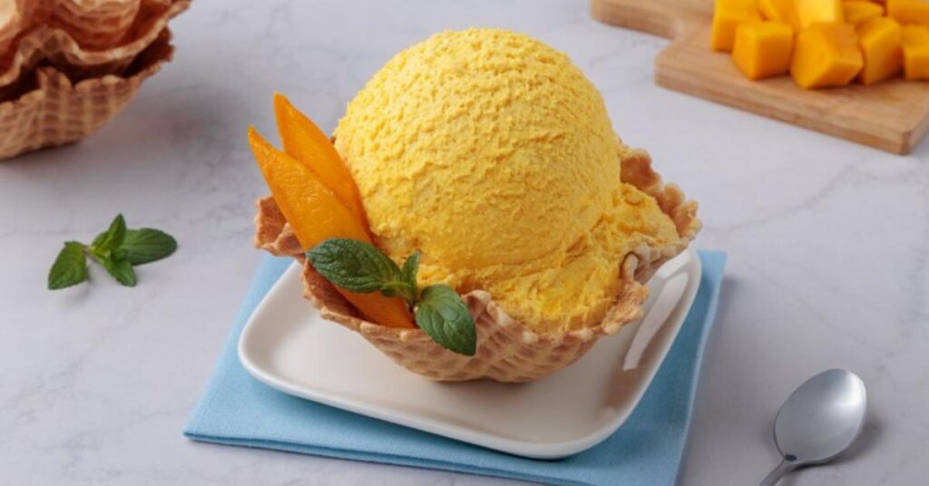 Helado de mango